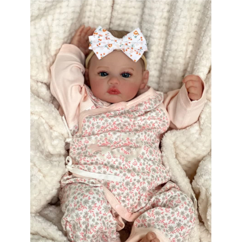 RXDOLL Reborn Baby Dolls Silicone Full Body Girl 19 inch Real Life Baby Dolls Realistic Baby Dolls That Look Real Anatomically Correct Lifelike Newborn Baby Doll Girl