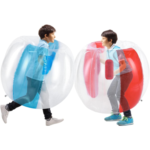 Theefun Bumper Balls, 2 Pack Inflatable Sumo Ball, 36inch Bopper Toys for Kids Physical Outdoor Active Play, Giant Human Hamster Knocker Body Zorb Ball, Body Bubble Soccer Ball