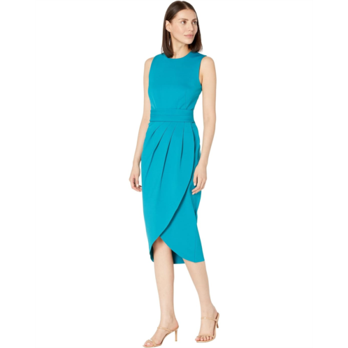 Calvin Klein Sleeveless Tech Stretch Wrap Dress
