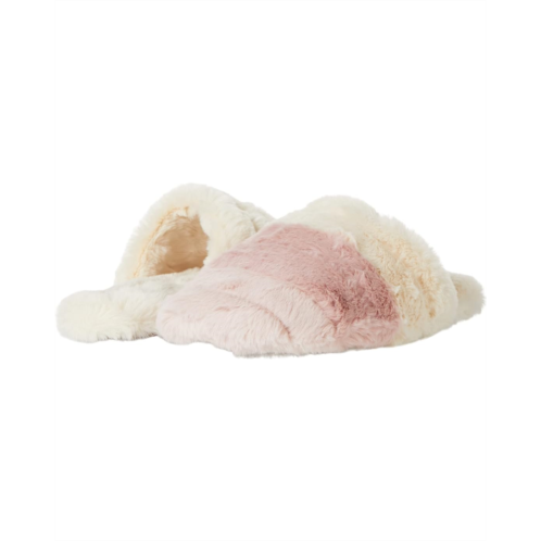 Madewell Colorblock Quilted Scuff Slippers in Recycled Faux Fur