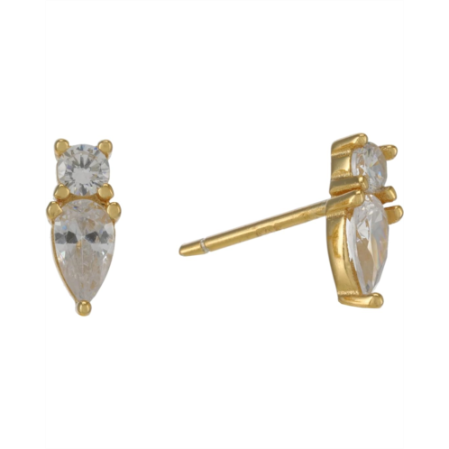 Argento Vivo Pearl Stone Stud Earrings