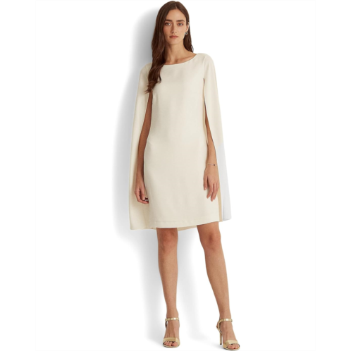 POLO RALPH LAUREN Womens Lauren Ralph Lauren Cape Georgette Cocktail Dress