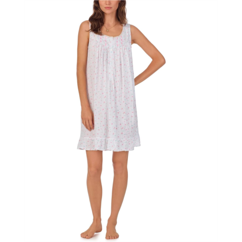 Womens Eileen West Cotton Woven Sleeveless Chemise