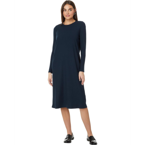 Eileen Fisher Crew Neck Calf Length Dress