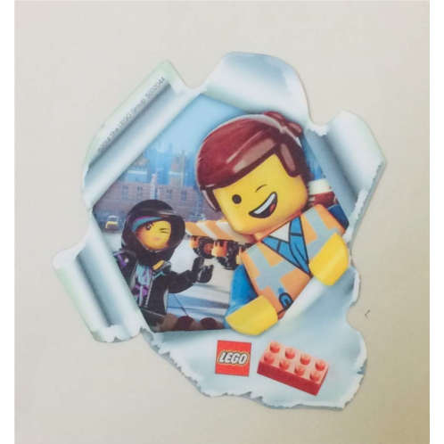 LEGO Movie 3D Emmet and Wildstyle Hologram Card Sticker