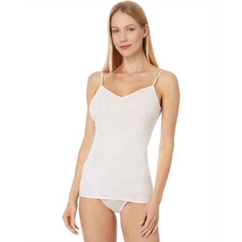 Womens Hanro Cotton Seamless V-Neck Spaghetti Camisole