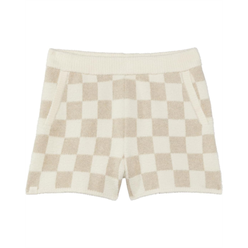 Barefoot Dreams Kids CozyChic Youth Cotton Checkered Short (Little Kid/Big Kid)