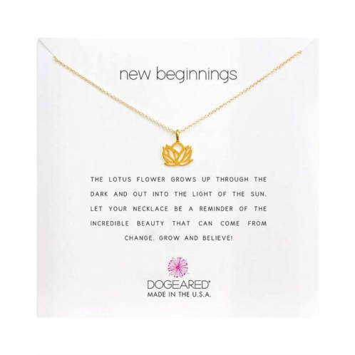 Dogeared New Beginnings Rising Lotus Necklace