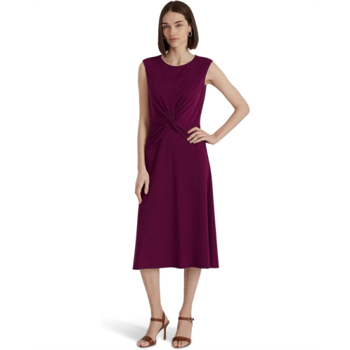 POLO RALPH LAUREN Womens Lauren Ralph Lauren Twist Front Jersey Dress