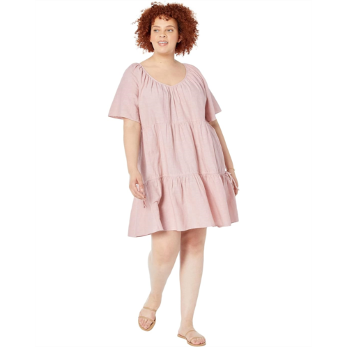 Madewell Plus Linen-Blend Lorelei Mini Dress