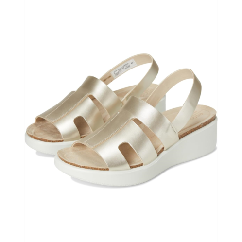 Womens ECCO Flowt Wedge Cork Oasis Sandal