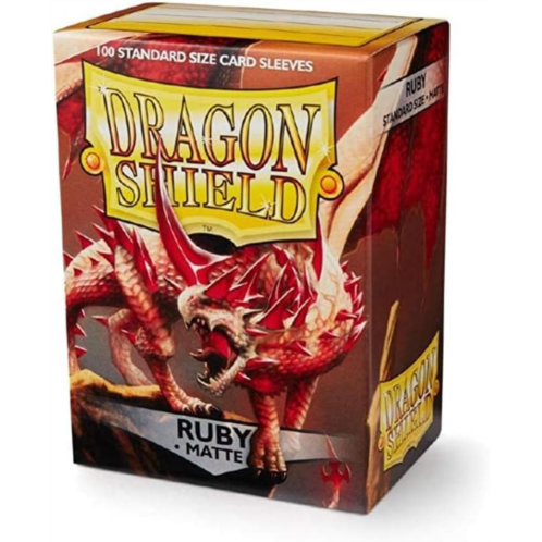Dragon Shield Matte Ruby Standard Size 100 ct Card Sleeves Individual Pack