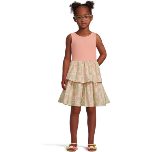 Janie and Jack Floral Mixed Media Dress (Toddler/Little Kids/Big Kids)