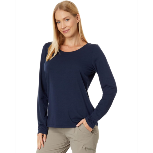 L.L.Bean Womens LLBean Soft Stretch Supima Tee Scoop Neck Long Sleeve