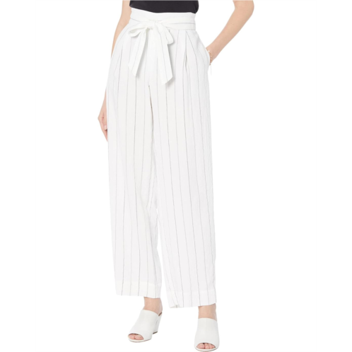 Vince Soft Stripe Belted Pull-On Pants