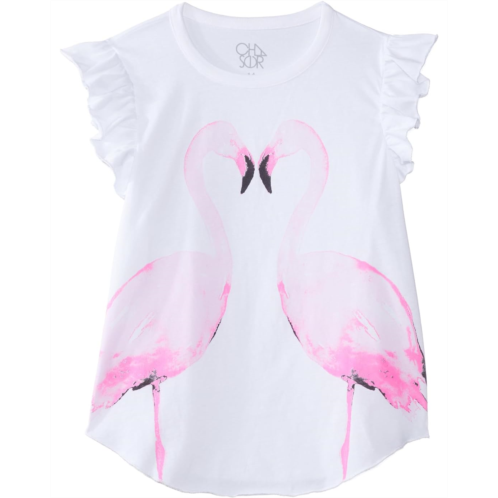 Chaser Kids Flamingo Mirror Shirttail Tee (Toddler/Little Kids)