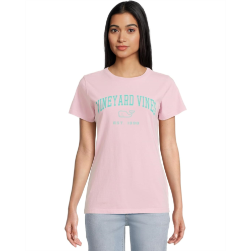 Womens Vineyard Vines Drift Dye Heritage Arch Logo Short-sleeve Tee