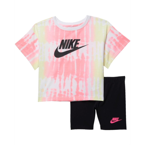 Nike Kids Boxy T-Shirt and Bike Shorts Set (Toddler/Little Kids)