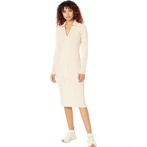 Womens MONROW Polo Sweaterdress