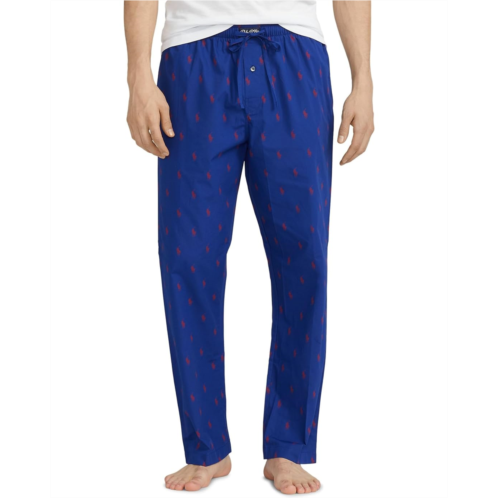 Mens Polo Ralph Lauren All Over Pony Player Woven Sleepwear Pants