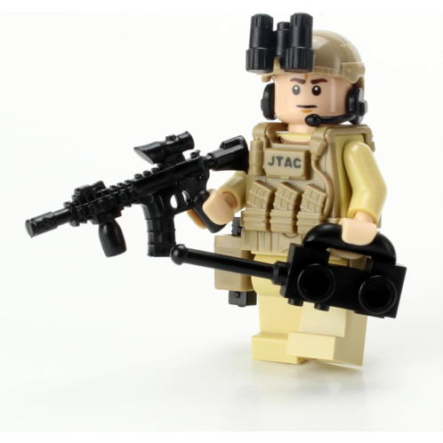Battle Brick JTAC/CCT Air Force Special Forces Value Custom Minifigure Accessories Made in The USA Genuine Military Minifig 1.6 Inches Tall Great Gift for Ages 10+ to Adult AFOL