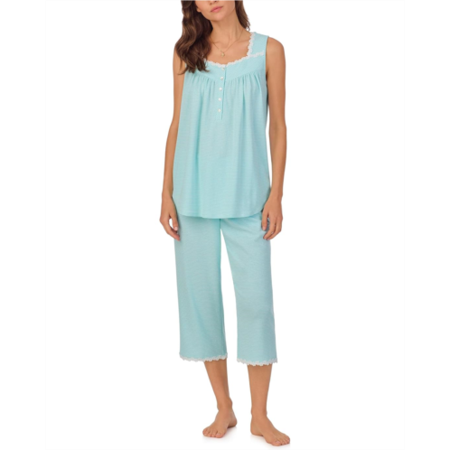 Womens Eileen West Sleeveless Knit Capri Pj Set