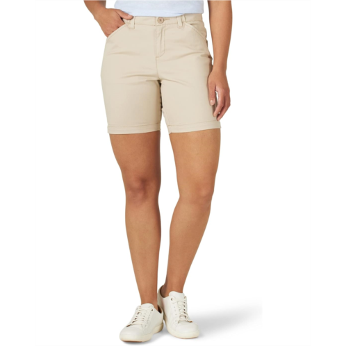 Womens Lee 7 Chino Regular Fit Walkshorts Mid-Rise