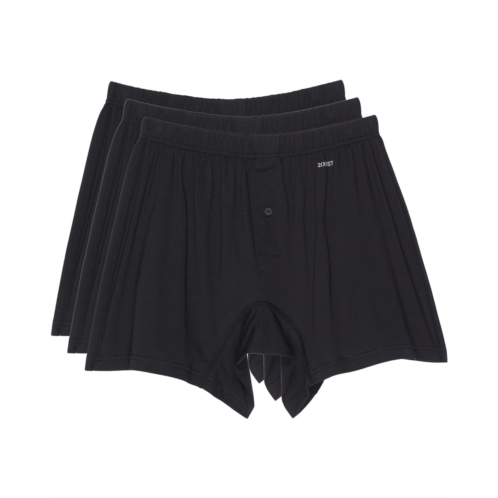 Mens 2(X)IST 3-Pack Pima Cotton Knit Boxer
