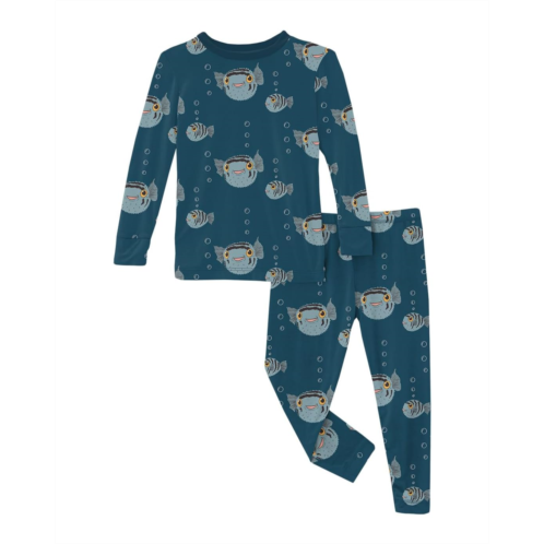 Kickee Pants Kids Print Long Sleeve Pajama Set (Big Kids)