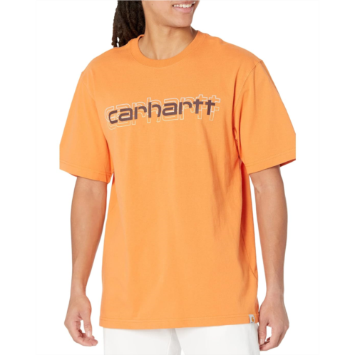 Mens Carhartt Loose Fit Heavyweight Short Sleeve Logo Graphic T-Shirt