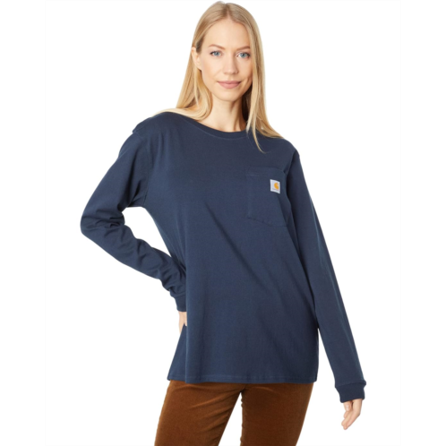 Womens Carhartt WK126 Workwear Pocket Long Sleeve T-Shirt
