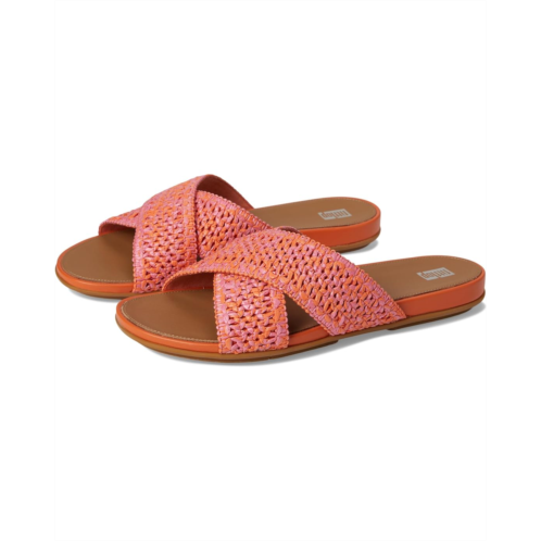 Womens FitFlop Gracie Woven Cross Slides