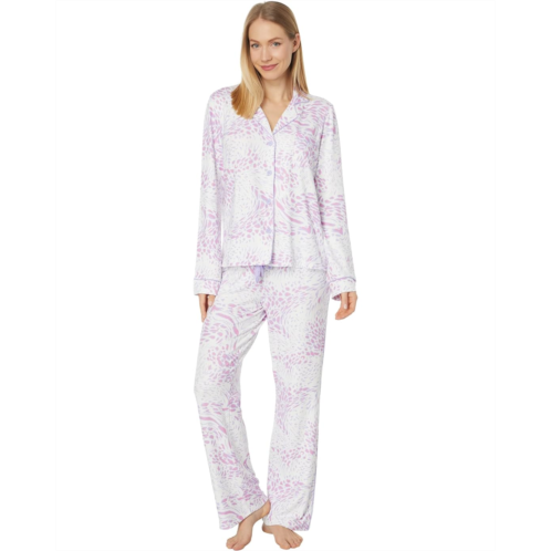 P.J. Salvage Womens PJ Salvage Walk The Line Grey Striped PJ Set