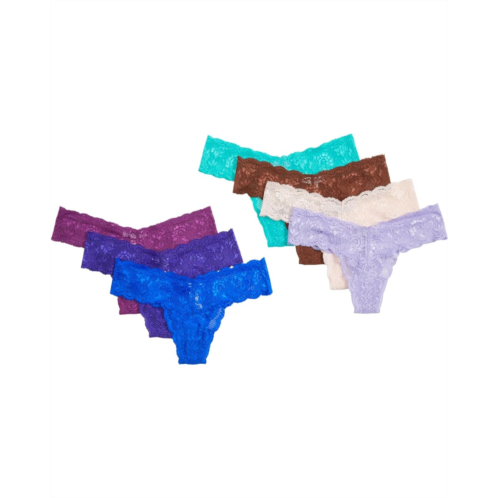 Womens Cosabella Never Say Never 7-Pack Cutie Thong in Drawstring Bag