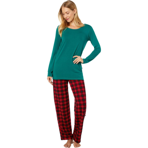 Kickee Pants Long Sleeve Loosey Goosey Tee & Pants PJ Set