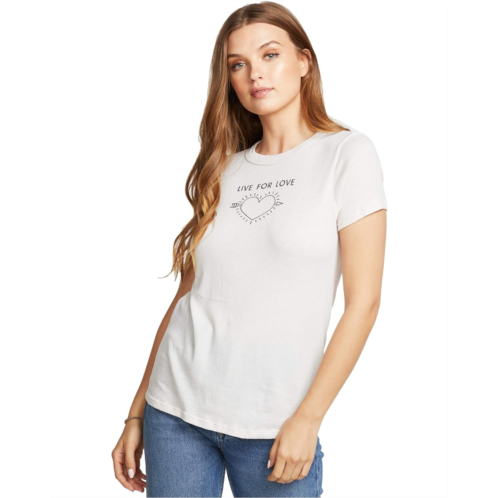 Chaser Live For Love Gauzy Cotton Tee