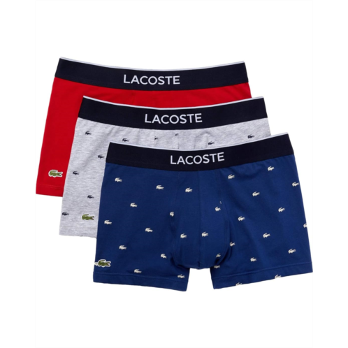 Lacoste Trunks 3-Pack Casual Lifestyle All Over Print Croc