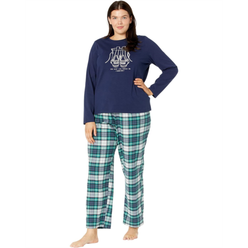 L.L.Bean Plus Size Camp Pajama Set