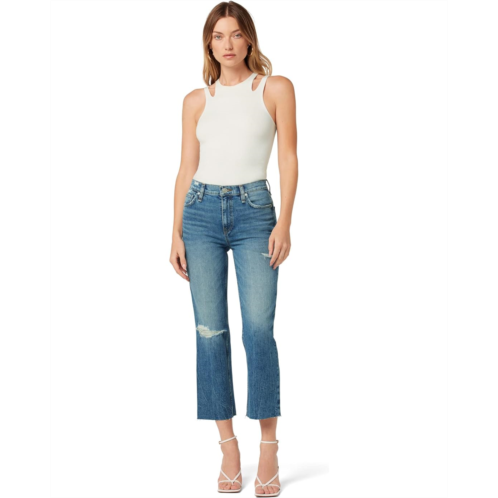 Hudson Jeans Remi High-Rise Straight Crop in Stunner