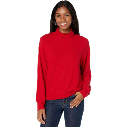 Michael Stars Madison Brushed Jersey Mimi Turtleneck Pullover