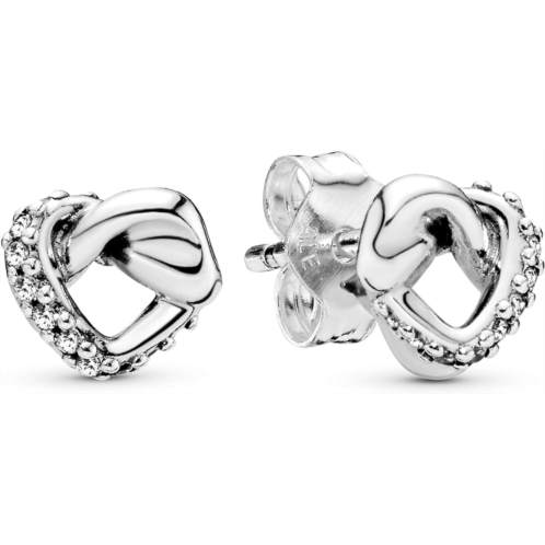 Pandora Knotted Heart, Clear CZ