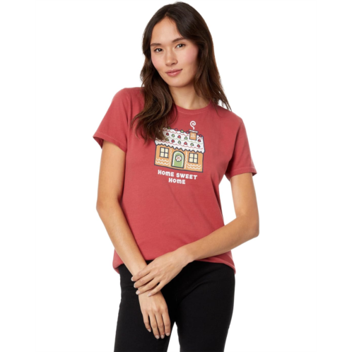 Life is Good Home Sweet Gingerbread Home Short Sleeve Crusher Tee