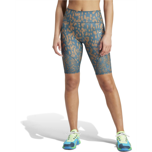 Womens adidas by Stella McCartney TruePurpose Optime Training Bike Leggings Printed IQ4520