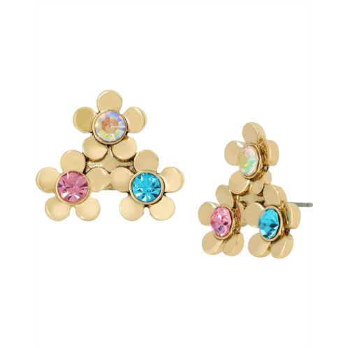 Betsey Johnson Flower Cluster Earrings