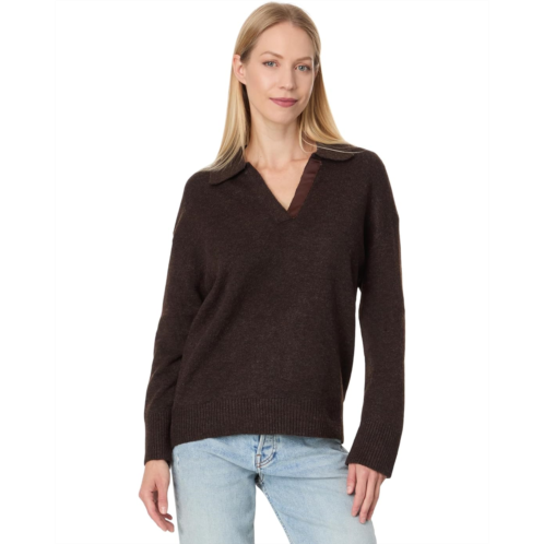 Womens Michael Stars Jonas Johnny Collar Sweater