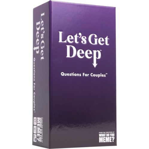 WHAT DO YOU MEME Lets Get Deep - Conversation Cards for Couples, Love Language Card Game for Date Nights