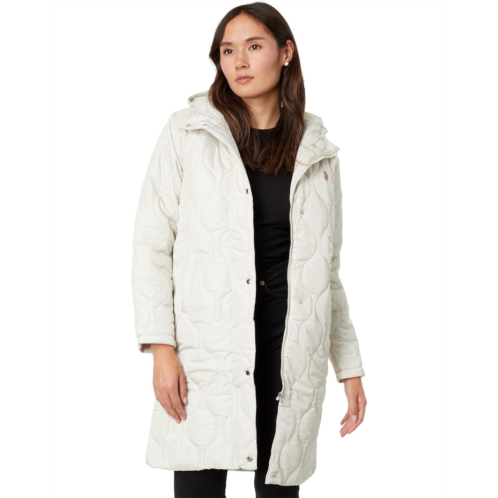 U.S. POLO ASSN. Long Hooded Quilted Duster Jacket