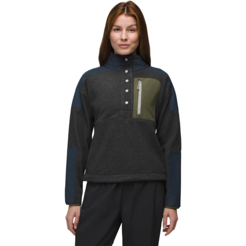 Womens Prana Peak Snap Up Fleece