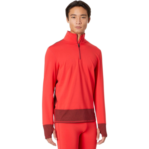 Mens Hot Chillys Micro Elite Chamois Color-Block Zip-T