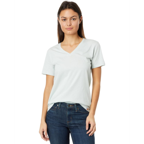 Womens Carhartt Relaxed Fit Lightweight Short Sleeve V-Neck T-Shirt